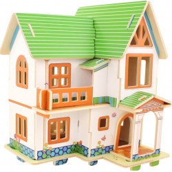 European House casuta din lemn (puzzle 3D)